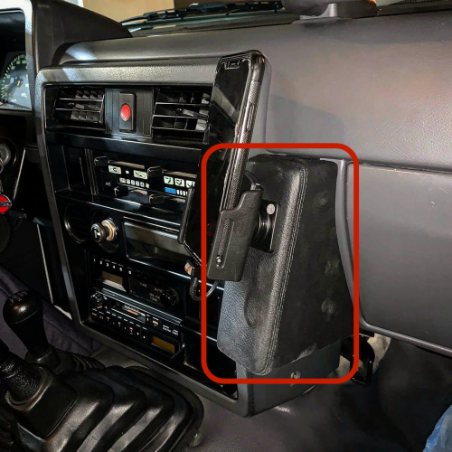 كودا قاعدة جلد أسود لنيسان باترول Y60 -081025