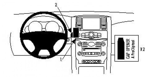 حامل بروديت بروكليب في المنتصف نيسان باترول 2010-2...