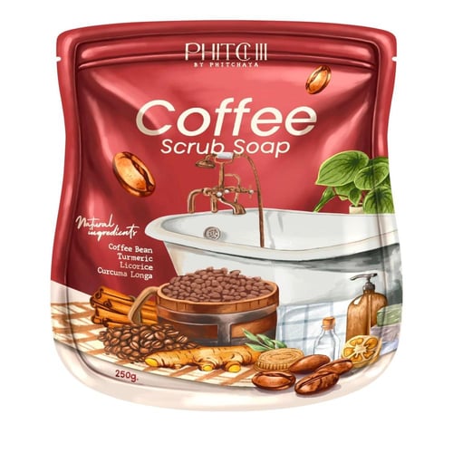 صابون و سكرب فيتشيي بالقهوه - Phitchii coffee scru...