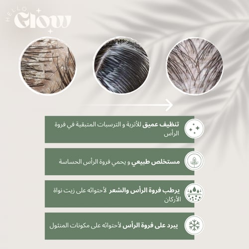 ماسك تنظيف فروة الرأس بالشاي الاخضر من لادور - Lad...