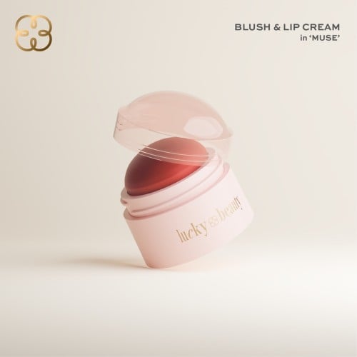 بلاشر و احمر شفاه - Lucky Beauty Blush & Lip Cream...
