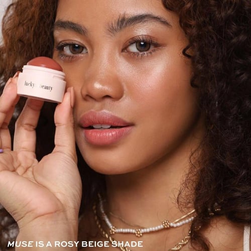 بلاشر و احمر شفاه - Lucky Beauty Blush & Lip Cream...