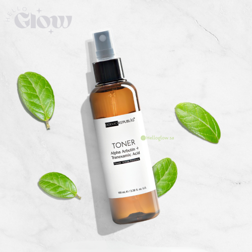 تونر ألفا أربوتين + حمض الترانيكساميك للتبييض الفا...