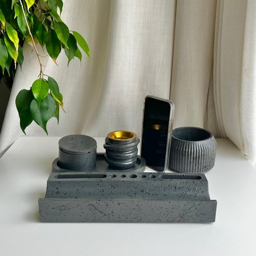 طقم مكتب - كونكريت غامق