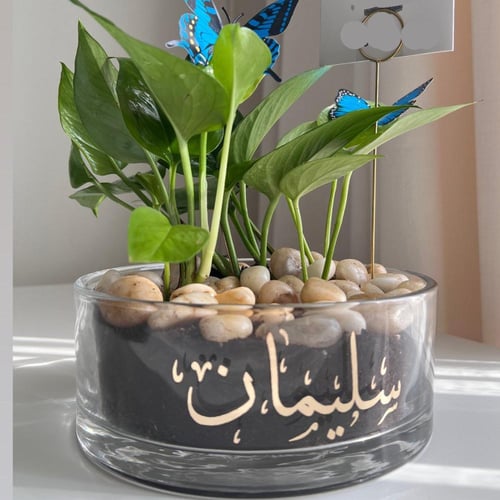 فازة بوتس مطبوع - قطر 20 سم