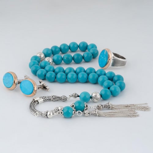 طقم لون فيروزي