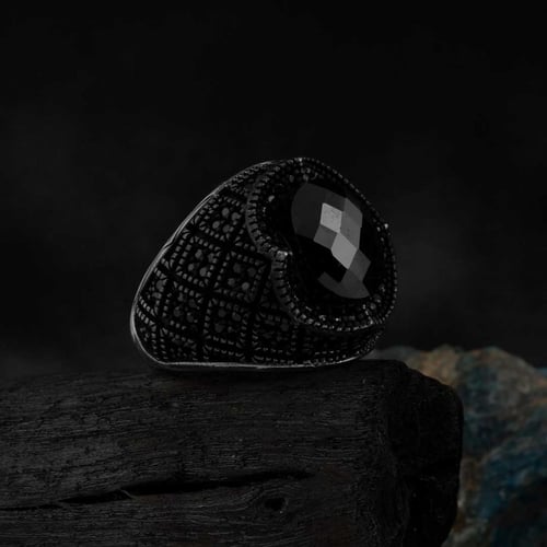 خاتم زركون فضة