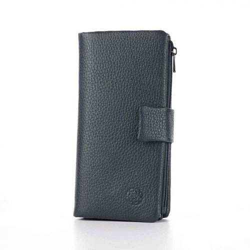 محفظة البائع الذهبي الكبيرة لون اسود