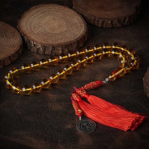 مسباح صفراء بشعار المملكة