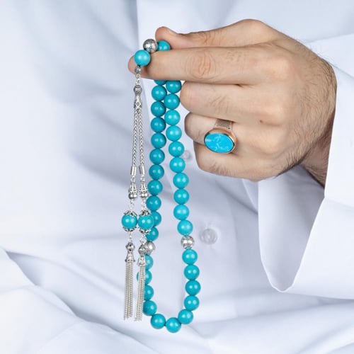 طقم لون فيروزي