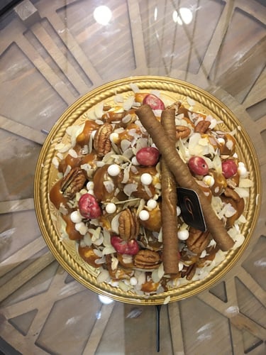 صحن صغير نص كيلو حول 30 حبة سكري مكشوف محشي دايجست...