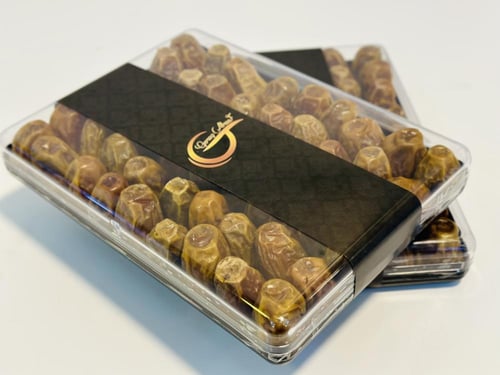 علبة تمر سكري سادة بدون حشوة مغسول نظيف العلبة فيه...