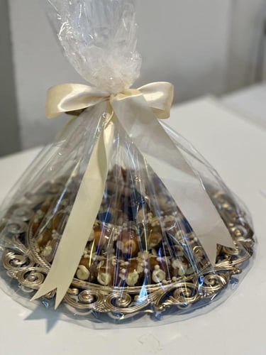 صينيه كيلو حول60حبة سكري مكشوف محشي دايجستف باللوز...