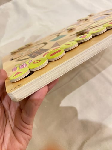 متاهة الأرقام الخشبية المتحركة مناسبة لتنمية المها...