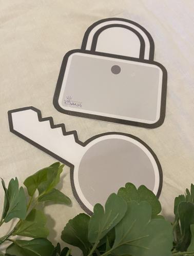 استراتيجية القفل والمفتاح ( بطاقة قفل طباعة ملونة...