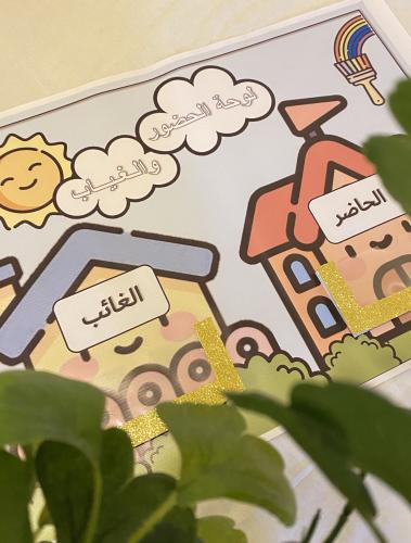 لوحة الحضور والغياب في بنان الطفولة