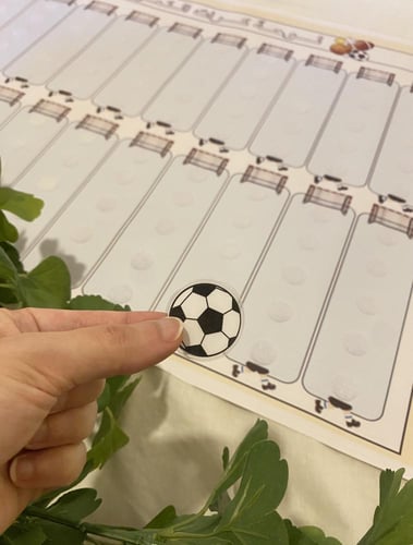 لوحة كرات التميز في بنان الطفولة للاولاد