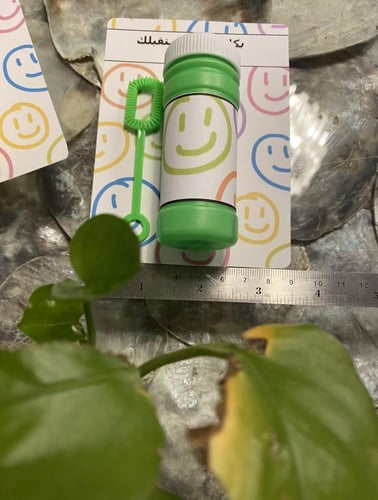 توزيعات كرت فقاعات الصابون للجنسين بالحبة يمكن إضا...