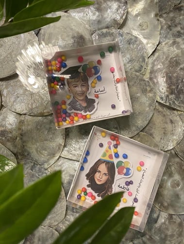 تذكار صورة الطفل بالحبة بتقنية 3D