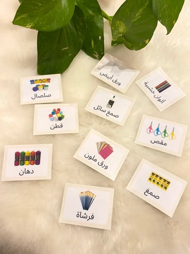 اشارات ناطقة منطقة الفن والادراك الحسي ( 36 بطاقة...