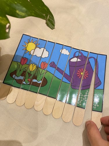 بازل تعليمي مناسب لوحدة الماء او الرمل او الايدي (...