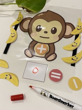 استراتيجية القرد والموز للعدد ومدلوله والجمع والطر...