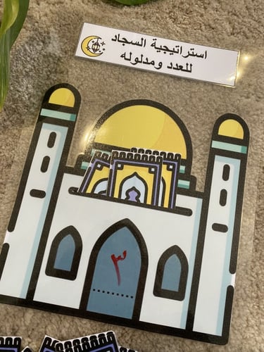 استراتيجية السجاد للعدد ومدلوله ( بطاقة قاعدة مقاس...