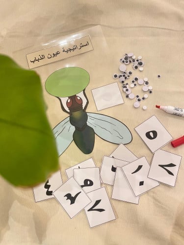 استراتيجية عيون الذباب للعدد ومدلوله ( لوحة مقاس a...