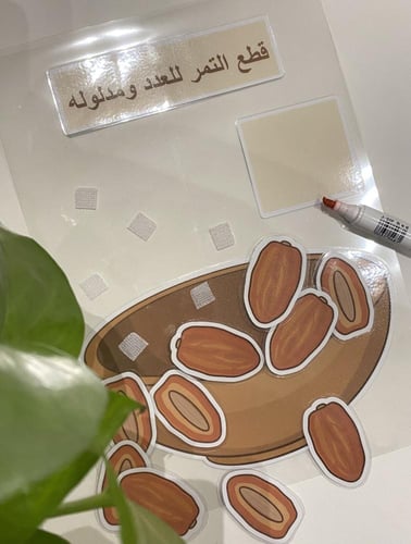 قطع التمر للعدد ومدلوله مناسبة لوحدة اهلا رمضان