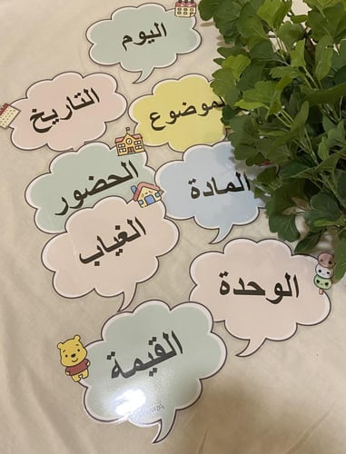 بطاقات ترتيب وتنظيم السبورة ( ثمانية بطاقات طباعة...