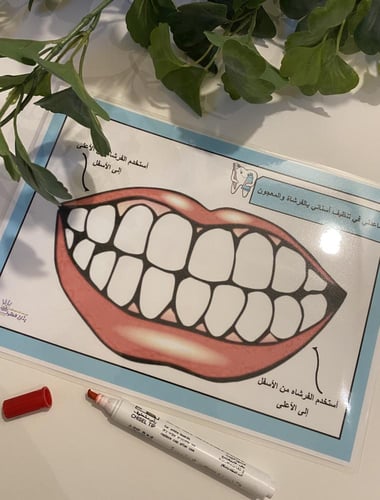نشاط تنظيف الأسنان مناسبة لوحدة النظافة او الايدي...