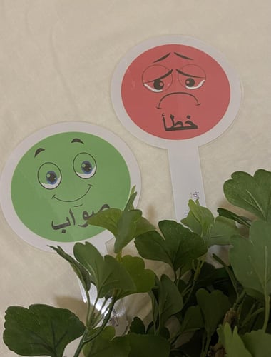 بطاقات الصواب والخطأ ( بطاقة صواب ، بطاقة خطأ ، طب...