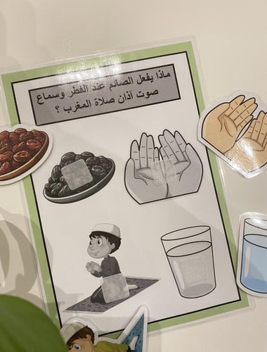 احجية ماذا يفعل الصائم عند فطره مناسبة لوحدة اهلا...