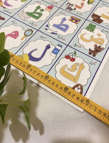 لوحة الحروف العربية