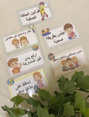 قوانين الحلقة الصفية للجنسين ( طباعة ملونة ومغلفة...