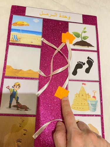 نشاط ادراكي مناسب لوحدة الرمل