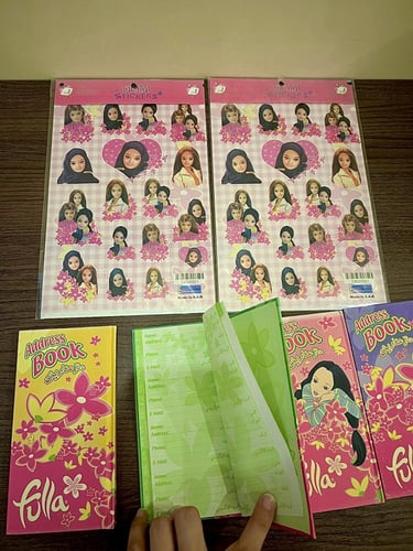 نادر جدا/مجموعة فلة اصدار2006/2005(4دفاتر عناوين م...