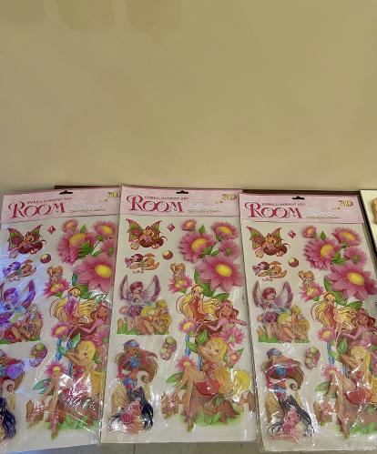 نادر جدا/مجموعة ستيكرز نادي وينكس كبيرة 3D