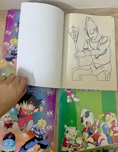 نادر جدا / مجموعة كتب تلوين دراغون بول وAoteman