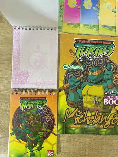 نادر جدا/ مجموعة سلاحف النينجا (كتب تلوين إصدارات...