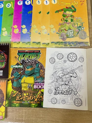 نادر جدا/ مجموعة سلاحف النينجا (كتب تلوين إصدارات...