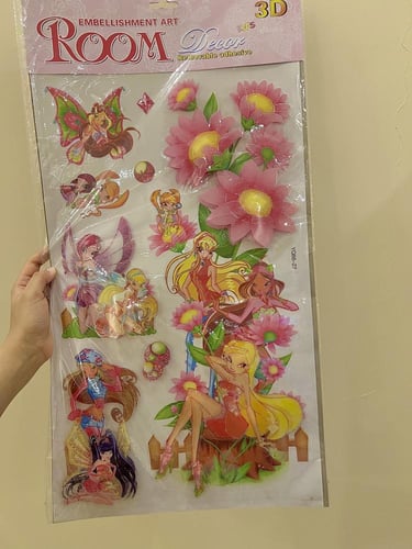 نادر جدا/مجموعة ستيكرز نادي وينكس كبيرة 3D