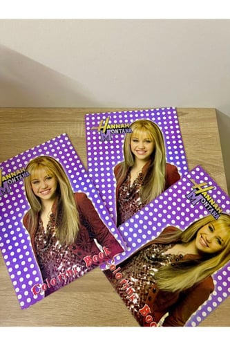 نادر/كتب تلوين هانا مونتانا+ستيكرز "3كتب"