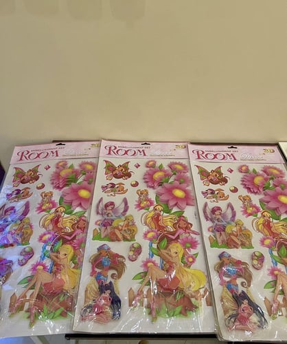 نادر جدا/مجموعة ستيكرز نادي وينكس كبيرة 3D