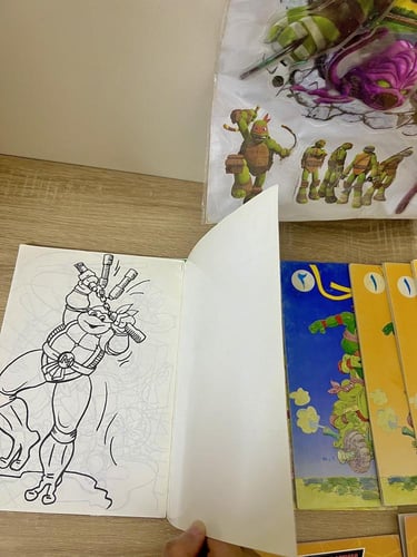 نادر جدا/ مجموعة سلاحف النينجا (كتب تلوين إصدارات...