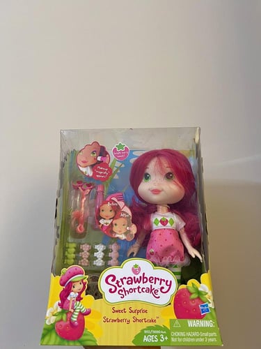 نادر/دمية ستروبري شورت كيك الكبيرة/برائحة الفراولة