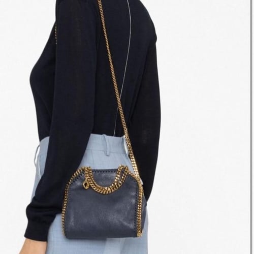 ستيلا مكارتني- كحلي سير ذهبي- stella McCartney