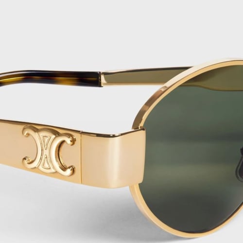 نظارة سيلين- زيتي ذهبي- Celine Sunglasses