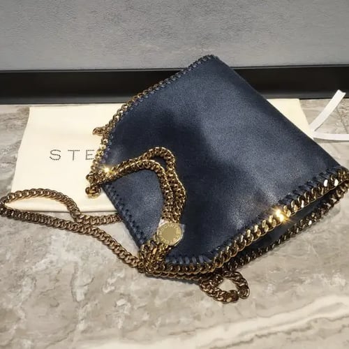 ستيلا مكارتني- كحلي سير ذهبي- stella McCartney