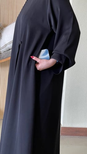 عباية كلوش كسرات مع جيوب مخفية